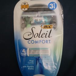 BIC Soleil 4 Women's 4-Blade Disposable Razors, 3 Count FOR $5