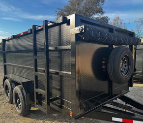 💠Brand New 12ft Long Hydraulic Dump Trailer with Accessories 👍🏻