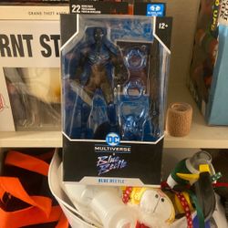 Blue Beetle Action Figure From Mcfarlane Toys