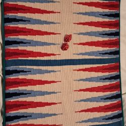 Jonathan Adler Needlepoint Backgammon Board 