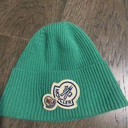 Green Moncler Beanie 