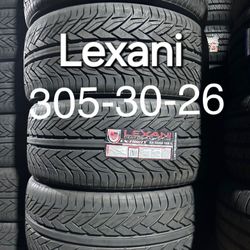 4 New 305/30R26 Lexani Tires in-stock 305-30-26