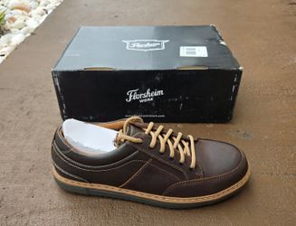 NEW Florsheim Gridley Mens Brown Steel Toe Work Shoe Boots Size 8.5D