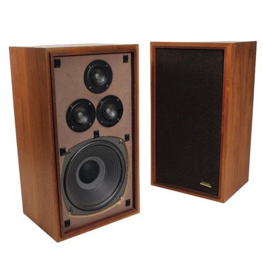 REALISTIC OPTIMUS-5B ACOUSTIC SUSPENSION SPEAKER SYSTEM LOUDSPEAKER PAIR WITH ORIGINAL BOX
