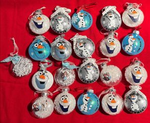 Frozen Olaf Christmas Ornament Lot