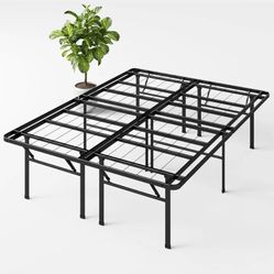 ZINUS SmartBase Heavy Duty Mattress Foundation, 18 Inch Metal Platform Bed Frame, Foldable