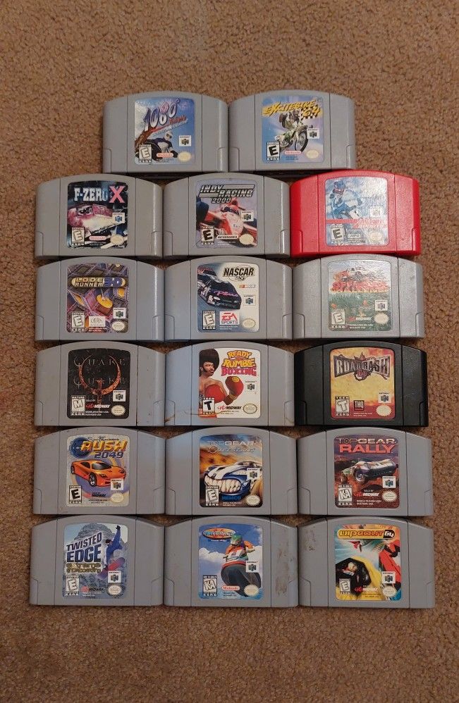 N64 Nintendo 64 Games (P1) (Read Description Below)