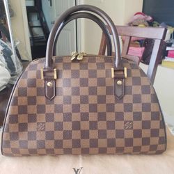 Authentic Louis Vuitton Damier Ebene Ribera M/M Size Handbag-USED(PRE-LOVED)
