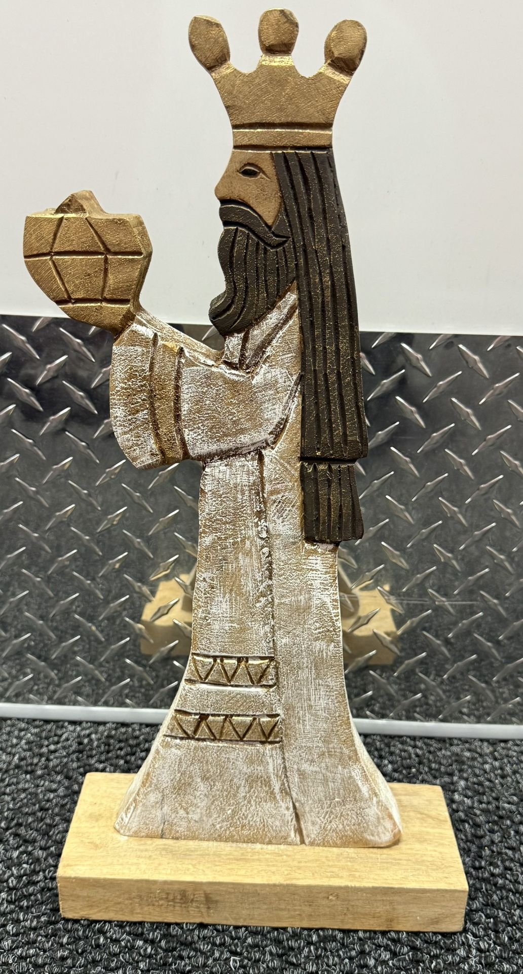 Handcrafted Wooden Wiseman