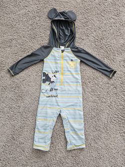 Mickey Mouse Swimming Outfit Size 18-24M