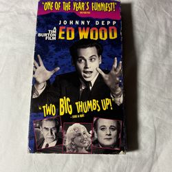 Vintage VHS Tape Johnny Depp Ed Wood 