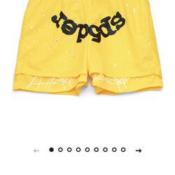 Yellow Sp5der Shorts 