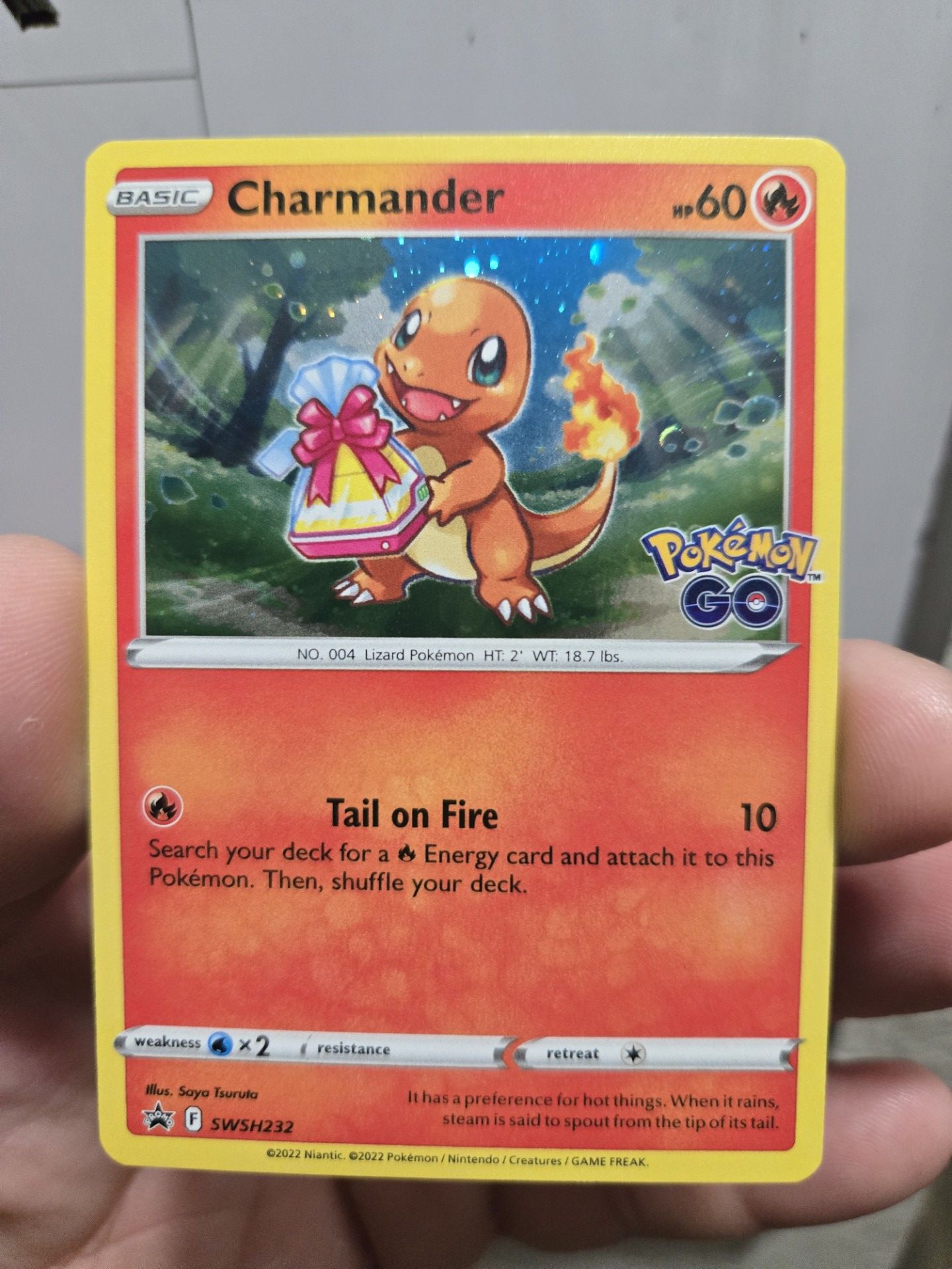 Charmander Promo Pokémon go card