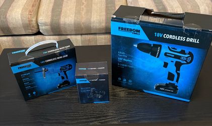 Cordless Mini Saw & Cordless Drill with battery