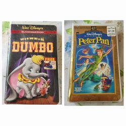 Disney VHS DUMBO  and PETER PAN 