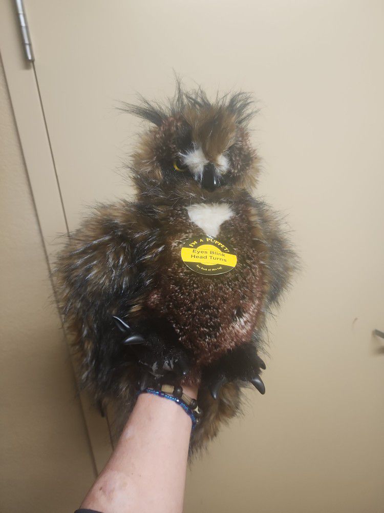Folkmanis Puppets Great Horned Owl New With Tags