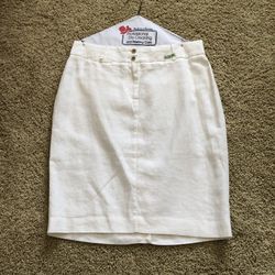 Banana Republic White Pencil Skirt