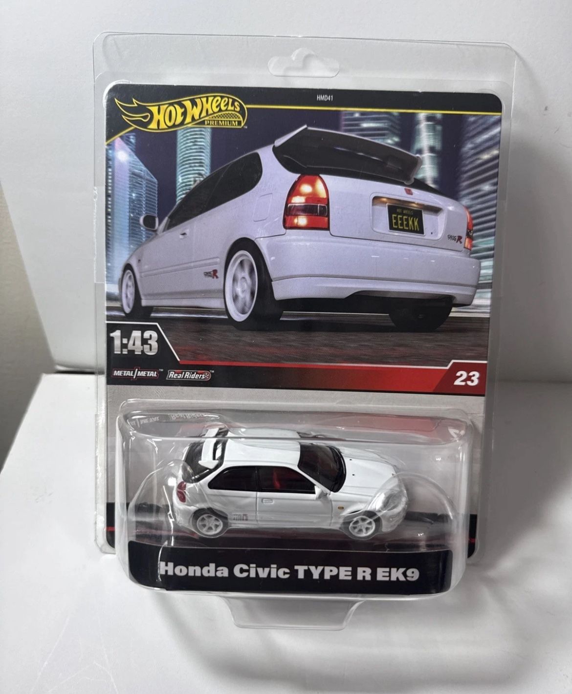 Hot Wheels Premium 2025 White Honda Civic TYPE R EK9