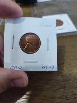 1942-D Lincoln Wheat Penny MS63