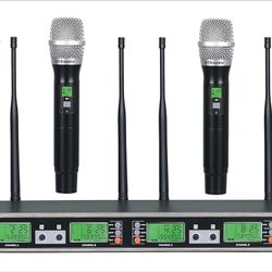 GTD Audio -  B33H Professional 4 Handheld Wireless Microphone Headset  Lavalier