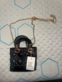 Mini black purse
