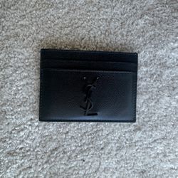 Ysl Monogrammed leather card wallet 