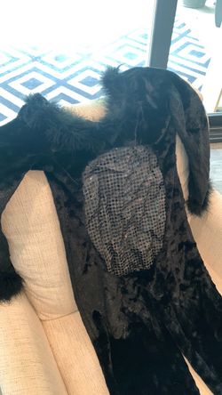 Black velvet onesie Halloween costume