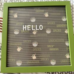 Star Wars Baby Yoda Letter board 
