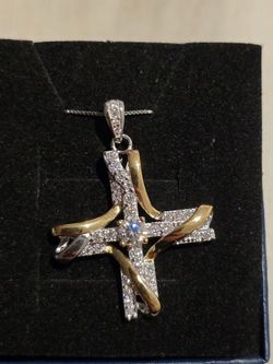 Moissanite Cross Pendant