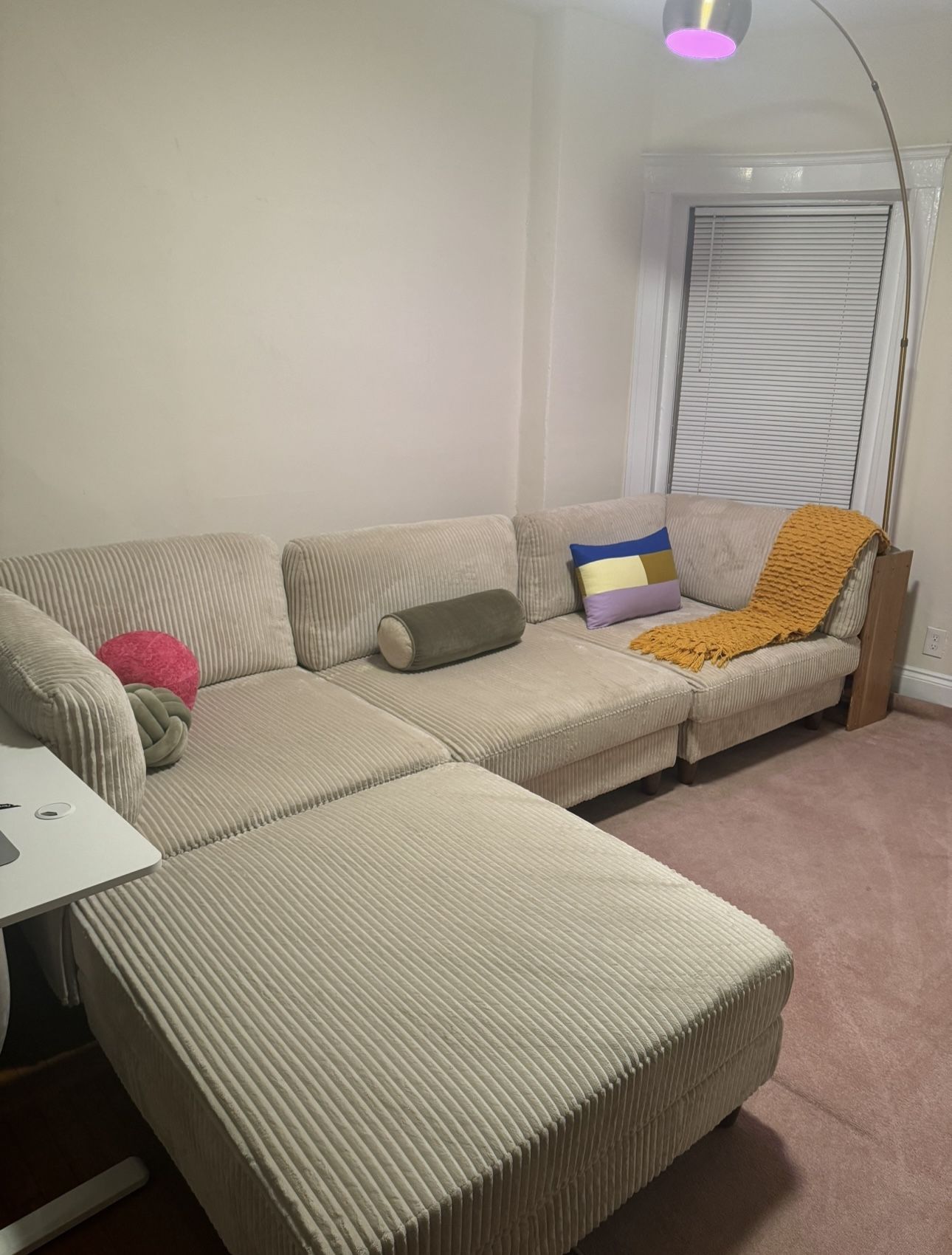 Cream 4-piece Sofa