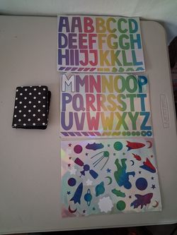 Wallet and stickers