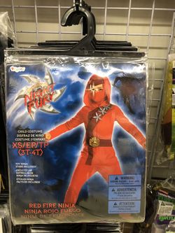 Red ninja Halloween costume for toddlers