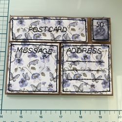 3D Machine Stitched Postcard