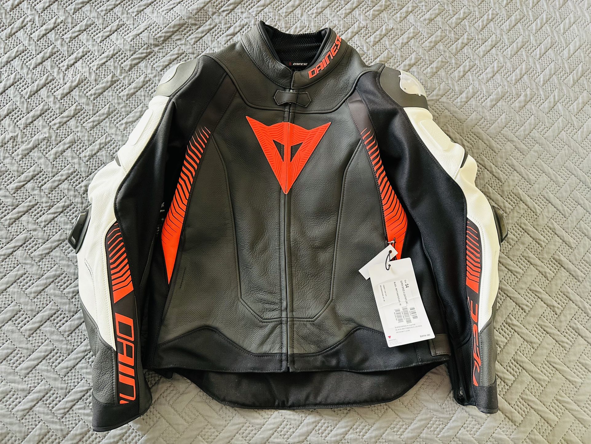 Dainese Super Speed Perforated Leather Racing Motorcycle Jacket