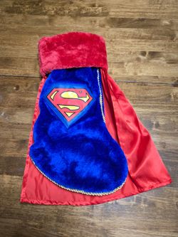 Superman Christmas Stocking with Cape
