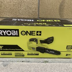 Ryobi One Chainsaw 8” Tool Only Brand New Still Closed