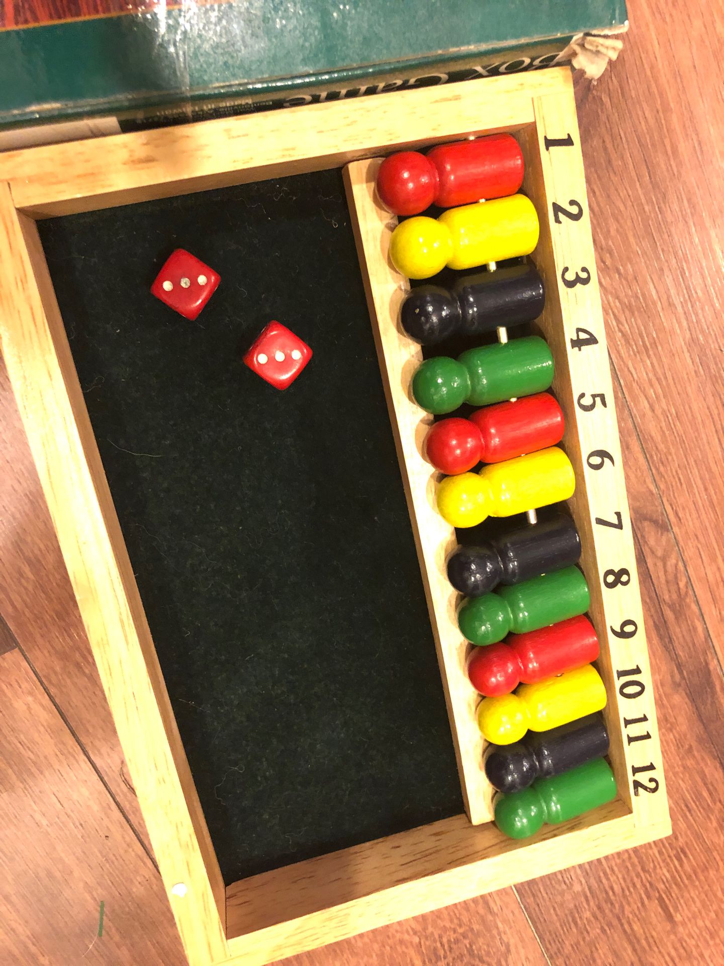 New Shut the box wooden game - teaches numbers, addition. Gift. Toy. Drinking game