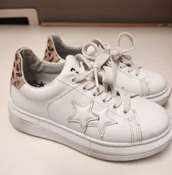 Girl's Designer Sneakers, size 2US Big Kid, US/33 EU, Made in Italy