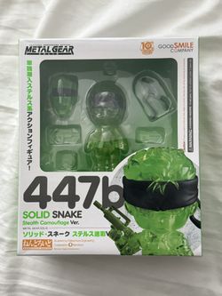 Metal Gear Solid Nendoroid Solid Snake Stealth Camouflage Ver. 447-b Figure
