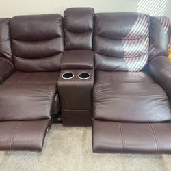 Recliner Sofa With Recliner Chair 