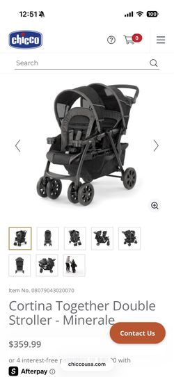 Chicco double stroller