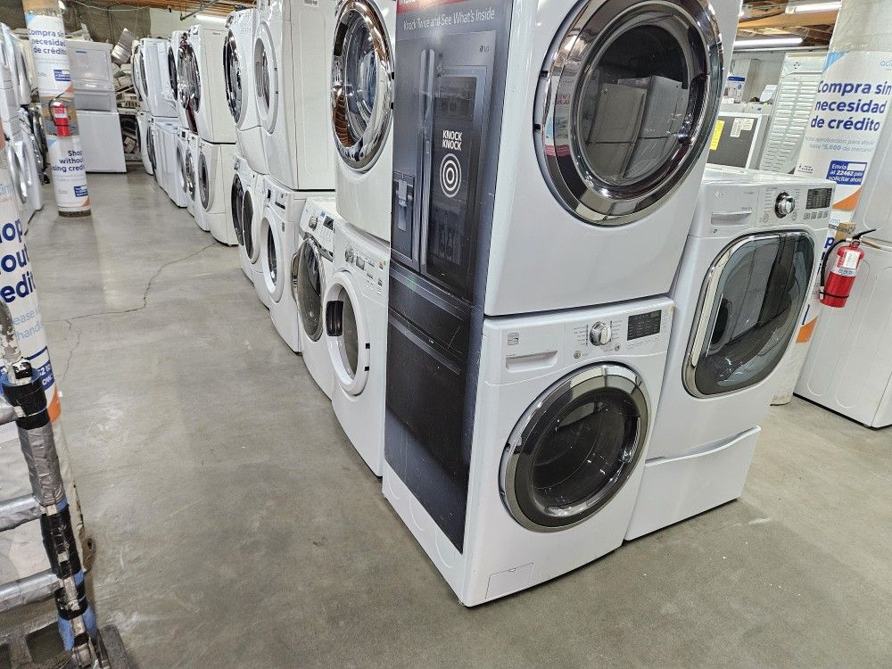 HUGE MANAGEMENT SPECIAL DISCOUNTED WASHER DRYER FRIDGE STOVE OVEN STACKABLE NICE CERTIFIED REFURBISH RECONDITION GENTLY USED FREE WARRANTY