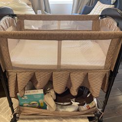Bassinet/crib Arm's Reach Cambria Wooden Co-Sleeper - Baby Bedside Sleeper Bassinet or Freestanding Bassinet