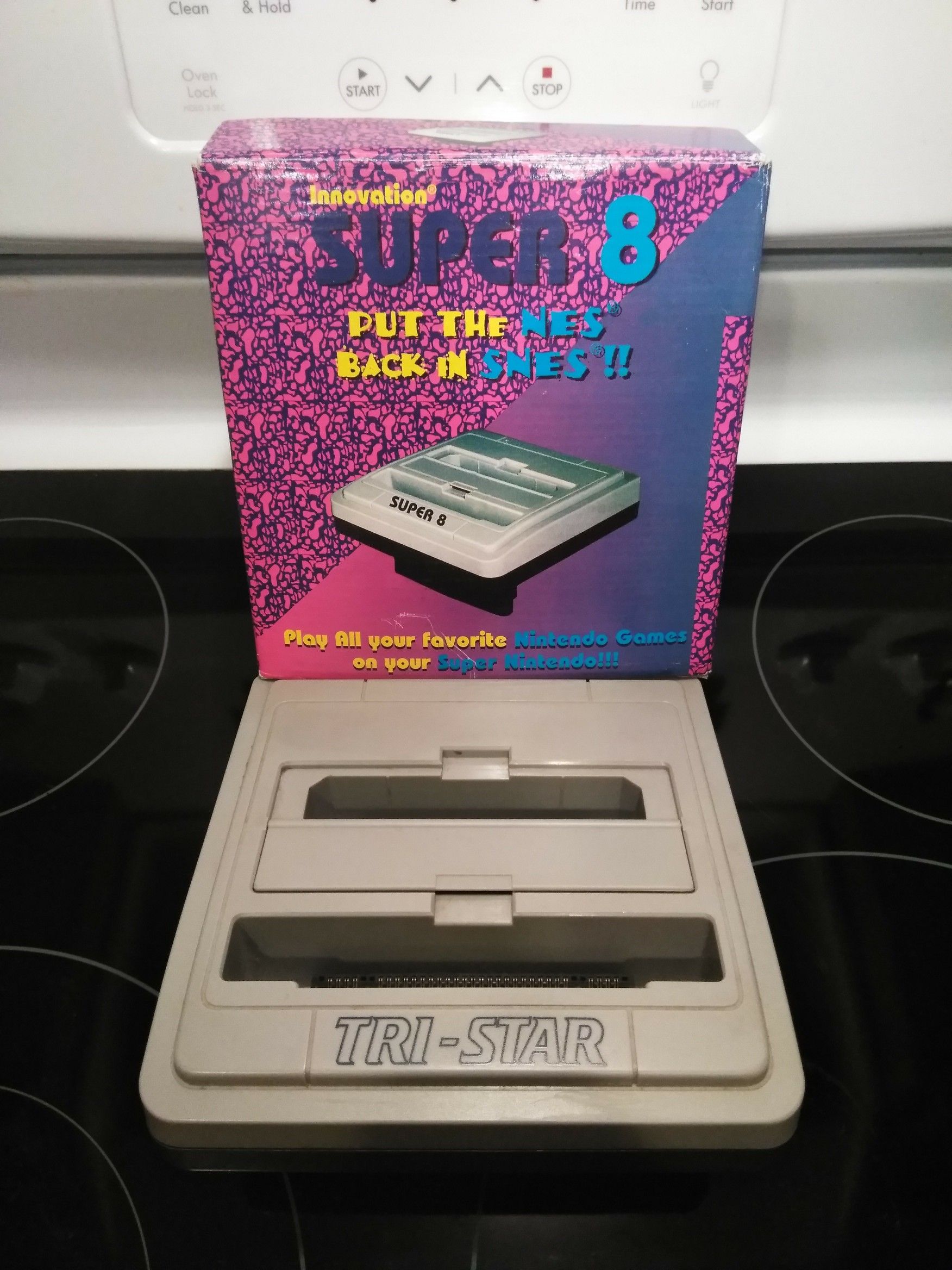 Rare Innovation Super 8/Tri-Star SNES Super Nintendo to NES/Famicom Adapter