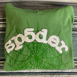 Sp5der Web Hoodie “Slime Green” 🐍 - Size : Large Men