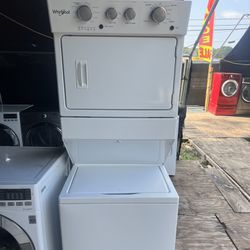 Whirlpool Washer&dryer Stackable    60 day warranty/ Located at:📍5415 Carmack Rd Tampa Fl 33610📍