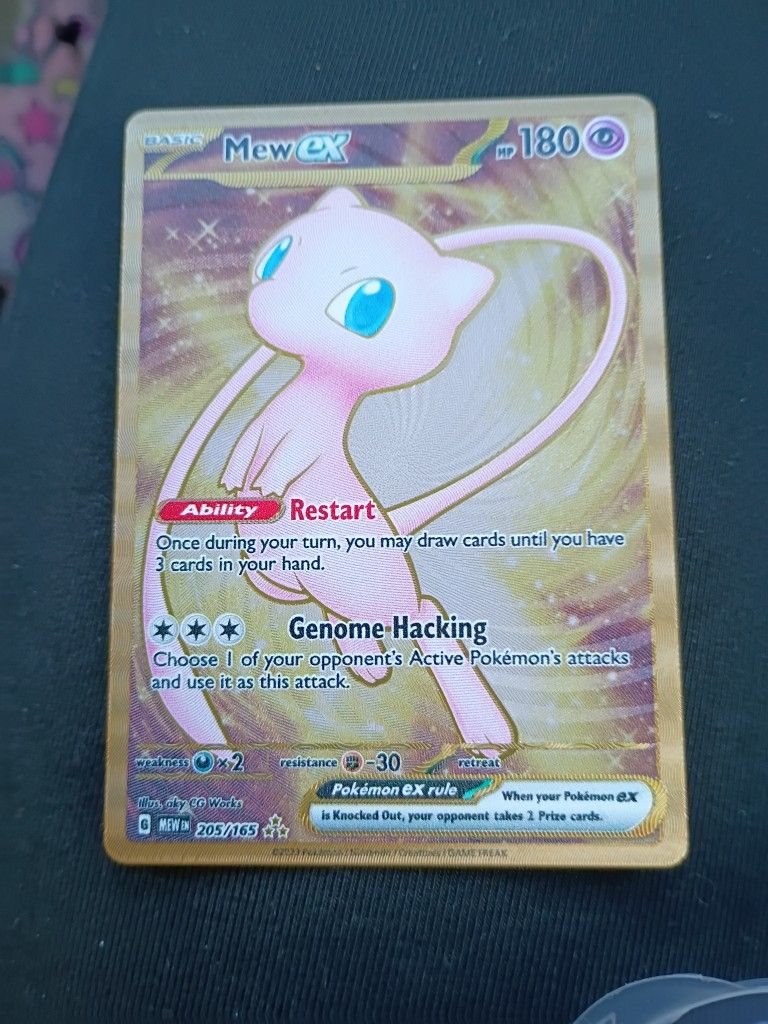 POKEMON CARDS - Mew Ex (Hyper Rare Metal Card)