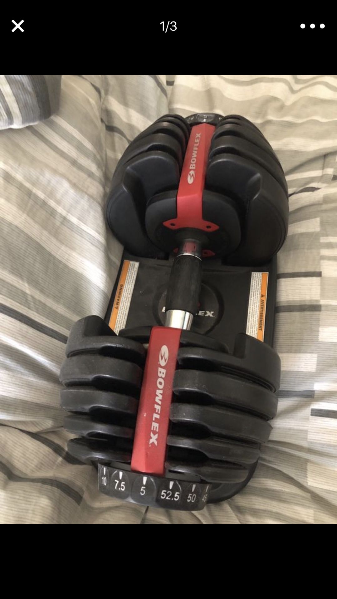 Bowflex dumbbell