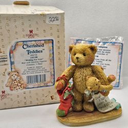 New CHERISHED TEDDIES stocking JACOB FIGURINE New Year Christmas love Birthday
Mint condition, kept in the box, never displayed
JACOB
Wishing for lov