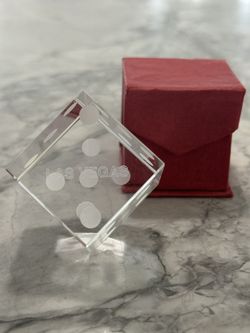 2” Glass Etched Las Vegas Dice ~*~NEW~*~